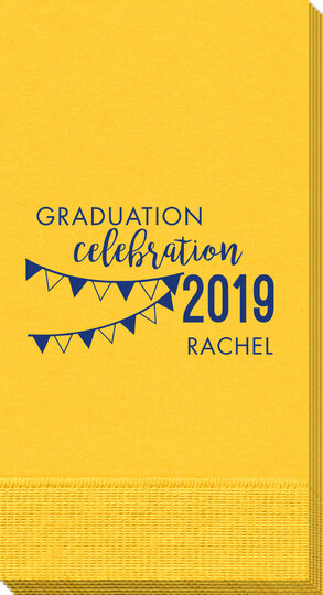 Celebration Pennants Graduation Guest Towels